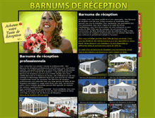 Tablet Screenshot of barnum-de-reception.com